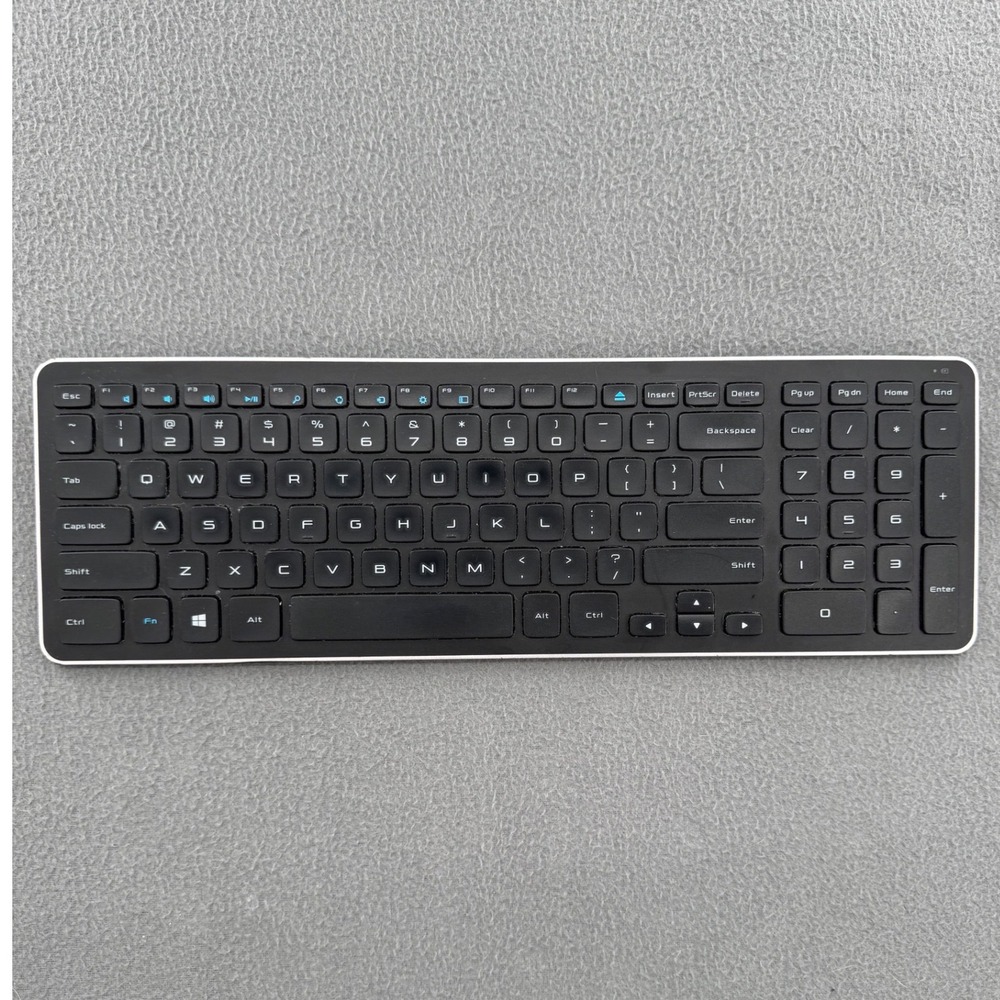 Dell Logitech Keyboard KM714 Wireless Black Slim Chiclet Multimedia Keys Office